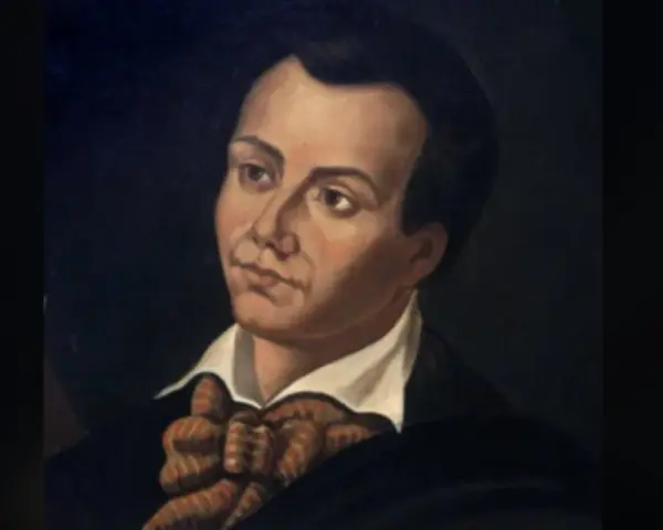 Portrait de Marie-Antoine Carême, le célèbre chef pâtissier, avec son jabot orné.