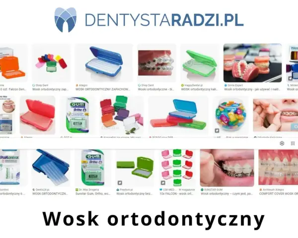 Wosk ortodontyczny w różnych opakowaniach. Czy wosk ortodontyczny jest jadalny? Nie, służy do ochrony przed otarciami od aparatu.