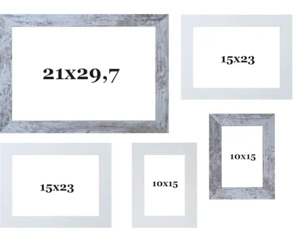 Kolekcja ram na wydruk zdjęć duży format: 21x29,7, 15x23 i 10x15. Różne style i rozmiary do Twoich wspomnień.