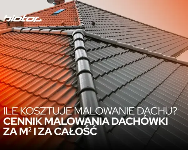 Ile kosztuje malowanie dachu? Sprawdź cennik malowania dachówki za m² i za całość. Odśwież swój dach!
