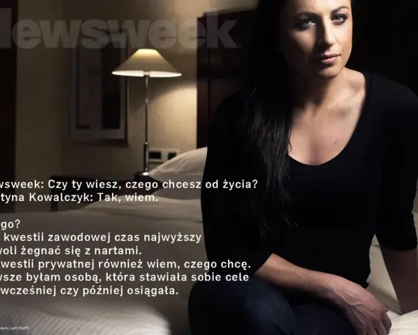 Justyna Kowalczyk w wywiadzie dla Newsweeka o swoich celach i walce z depresją.