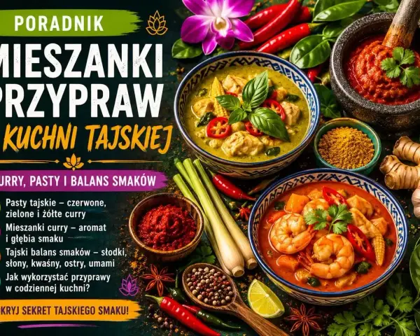 Kolorowe curry, aromatyczne pasty i świeże składniki – odkryj sekret tajskiej przyprawy, która odmieni Twoją kuchnię.