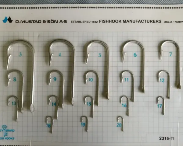 Różne rozmiary haczyków Mustad, od 3 do 20. Idealny jaki haczyk na płoć znajdziesz wśród tych klasycznych modeli.