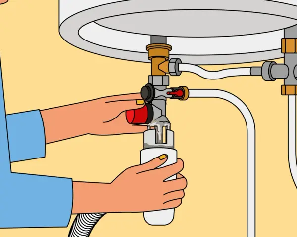 Maintenant, je vais ajuster le groupe de sécurité de mon chauffe-eau.