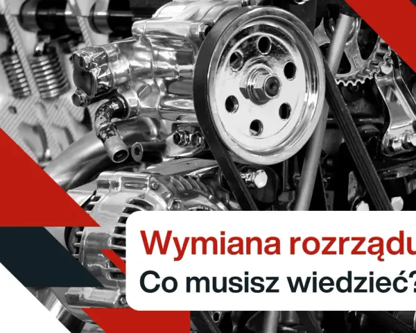 Silnik samochodowy z widocznym rozrządem. Dowiedz się, co ile wymieniać rozrząd, by zapewnić bezpieczeństwo i sprawność pojazdu.