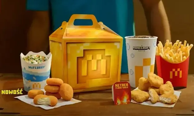 Zestaw z Minecrafta: 9 nuggetsów, frytki, napój i McFlurry. Sprawdź, ile kosztuje 9 nuggetsów w McDonald's!