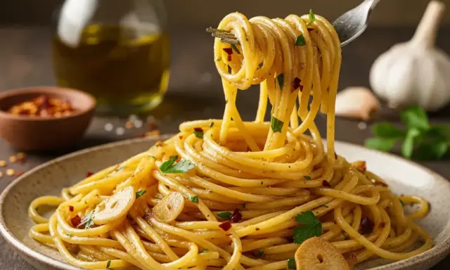 Spaghetti Aglio e Olio: Opanuj sekret kremowego sosu! Przepis eksperta