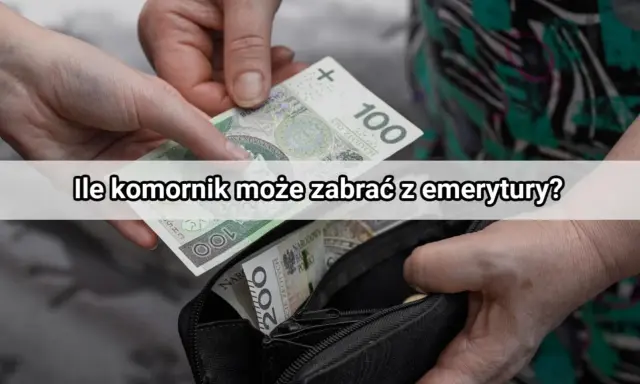 Ręce wkładają banknoty do portfela. Pytanie brzmi: ile komornik może zabrać z emerytury?
