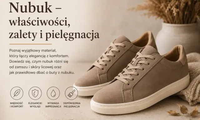 Eleganckie buty z nubuku. Dowiedz się, czy nubuk można pastować i jak o niego dbać, by zachował miękkość i wygląd.