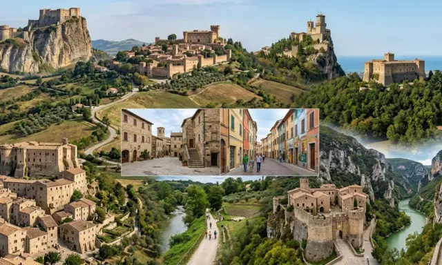 Borghi medievali e paesaggi mozzafiato, un viaggio tra i quartieri di Rimini e dintorni, tra castelli e vicoli pittoreschi.