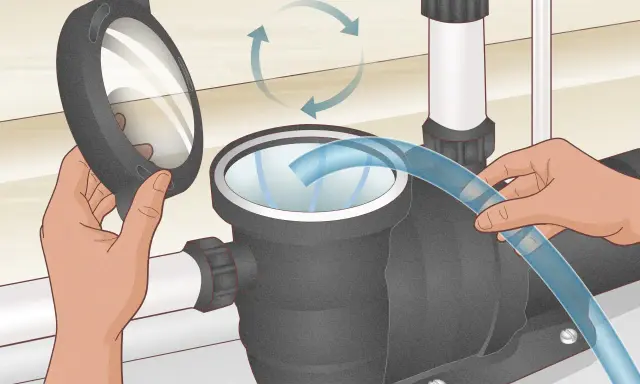 Maintenir le couvercle de la pompe ouvert pour voir l'eau entrer. Suivez ces étapes pour comment amorcer une pompe.
