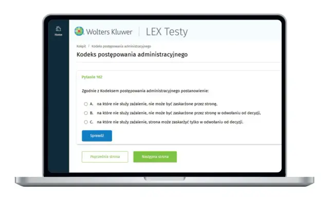 Test wiedzy o Kodeksie postępowania administracyjnego. Pytanie 162 dotyczy zaskarżania postanowień.