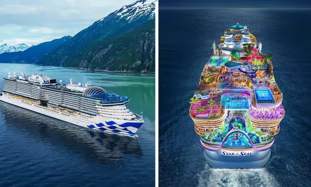 Una crociera con scivoli colorati e piscine, un'avventura acquatica in mare aperto.