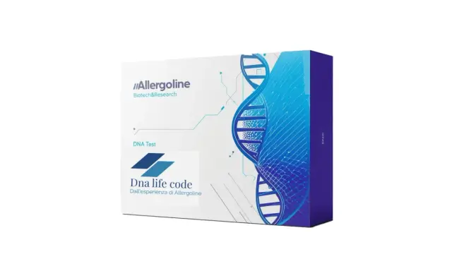 Kit per test genetico "Dna life code" di Allergoline per scoprire l'intolleranza al lattosio genetica.