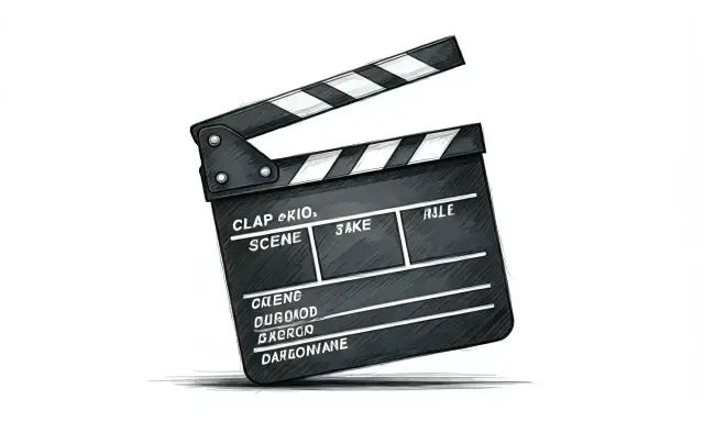 Clap de fin pour ce tournage ! Une claquette de cinéma, prête pour la prochaine scène.