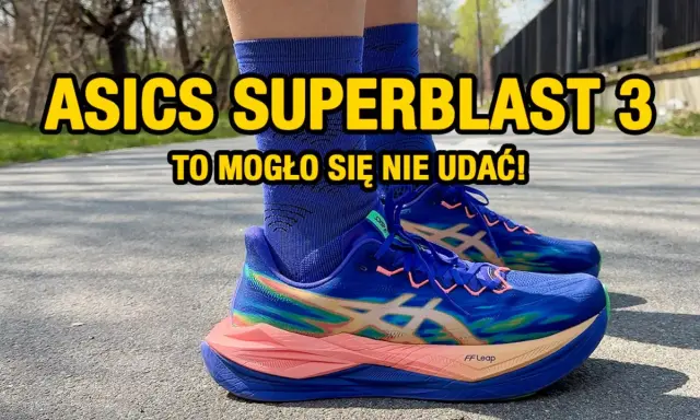 Para biegowa Asics Superblast 3 w jaskrawym kolorze, gotowa na wyzwania.