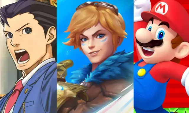 Phoenix Wright, Ezreal z League of Legends i Mario – bohaterowie popularnych gier, idealni na gry dla dorosłych na telefon.
