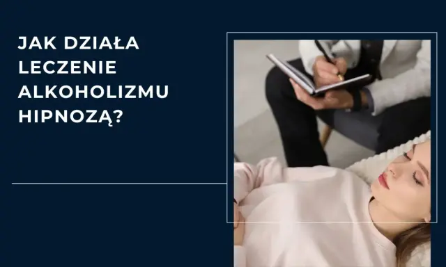 Kobieta w transie podczas sesji, terapeuta notuje. Jak działa leczenie alkoholizmu hipnozą?