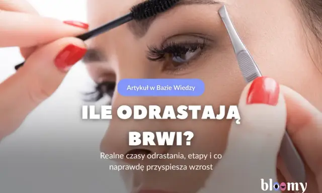 Kobieta pielęgnuje brwi, szczotkując je i używając pęsety. Dowiedz się, ile odrastają brwi po zgoleniu i jak przyspieszyć ich wzrost.