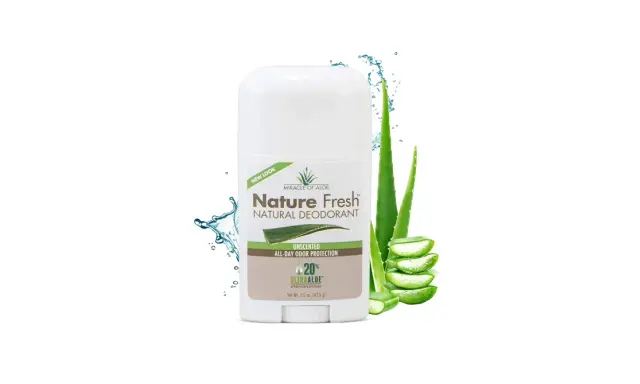 Dezodorant aloesowy w sztyfcie Nature Fresh z ekstraktem z aloesu. Naturalna ochrona przed zapachem przez cały dzień.