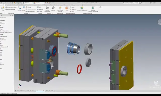 Modellazione di uno stampo con Inventor, un software per inventor di componenti meccanici.
