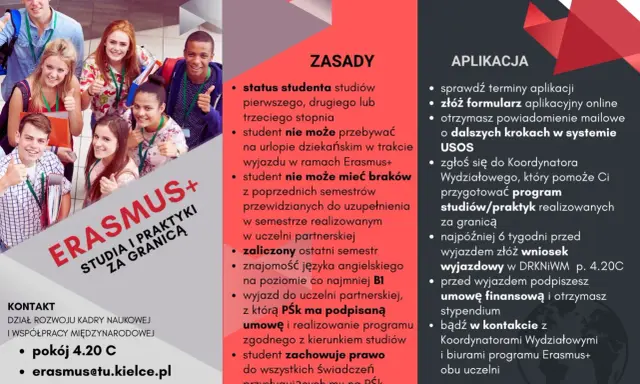 Grupa uśmiechniętych studentów z kciukami w górze. Informacje o tym, co to Erasmus+, zasady i aplikacja.