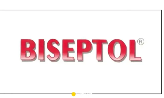 Biseptol na co? Czerwony napis z symbolem ®.