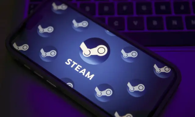 Telefon z ikonami Steam, gotowy na promocje.
