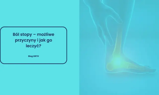 Ból stopy może być spowodowany problemami ze ścięgnami. Grafika przedstawia anatomię stopy z zaznaczonymi obszarami bólu.