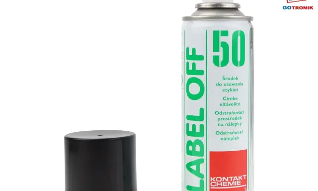 Spray "LABEL OFF" do usuwania kleju po naklejce z plastiku. Skuteczny sposób na pozbycie się resztek kleju.