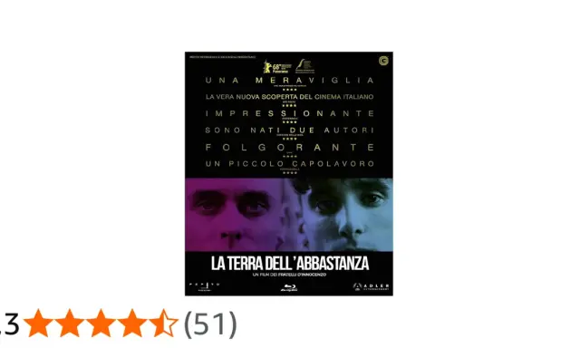 Volti intensi emergono da "La terra dell'abbastanza", un film che celebra la scoperta del cinema italiano.