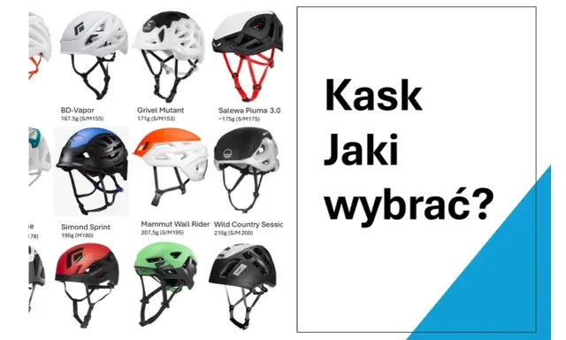 Kask w góry: przegląd modeli BD-Vapor, Grivel Mutant, Salewa Piuma 3.0, Simond Sprint, Mammut Wall Rider, Wild Country Sessic.