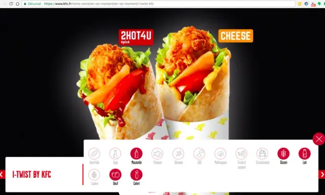Dwa pyszne i-twist by KFC, jeden pikantny, drugi serowy. Sprawdź kalorie i składniki, by wybrać idealny posiłek.