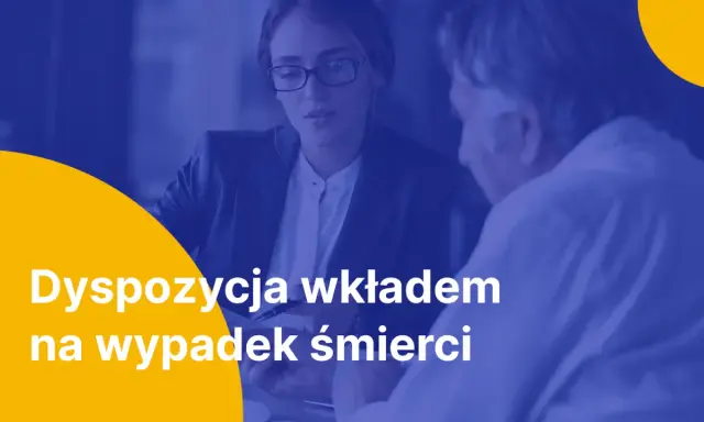 Kobieta i mężczyzna rozmawiają o dyspozycji wkładem po śmierci. Czy to oznacza podatek?