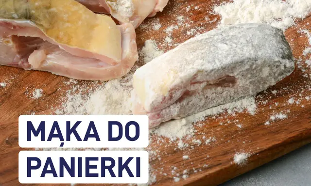 Kawałki ryby obtoczone w mące, gotowe do panierki. Jaka mąka do panierki będzie najlepsza?