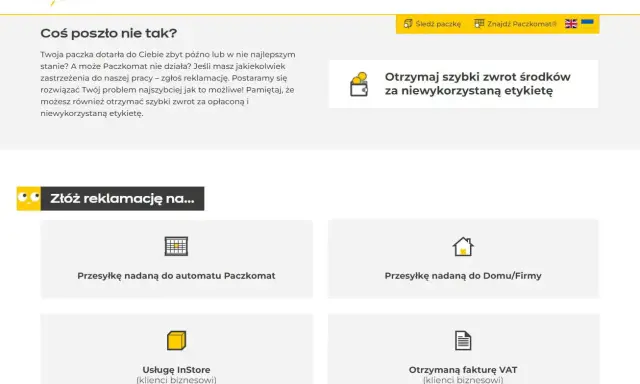 Zgłoś reklamację na InPost, jeśli Twoja **inpost zaginiona paczka** lub usługa nie spełniła oczekiwań. Szybko rozwiążemy problem.