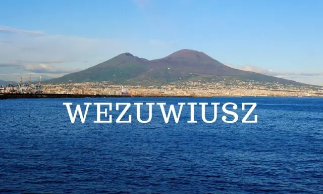 Widok na Wezuwiusz, neapolitański wulkan, górujący nad miastem i Zatoką Neapolitańską.