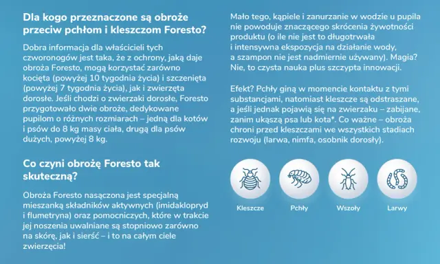 Obroża na kleszcze: Foresto, Kiltix, Sabunol którą wybrać?