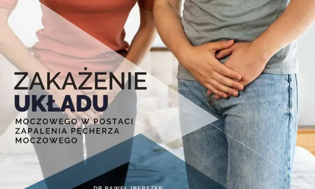 Osoby trzymające się za podbrzusze, symbolizujące zakażenie układu moczowego i zapalenie pęcherza.