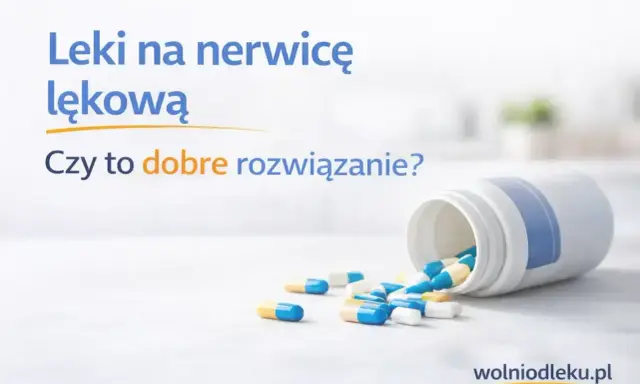 Leki na nerwicę lękową rozsypane z butelki. Czy to dobre rozwiązanie?