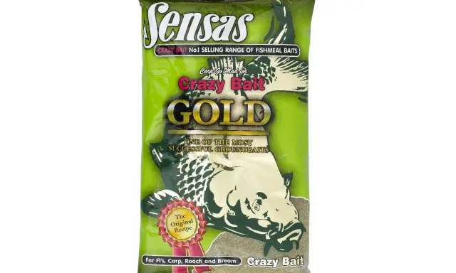 Opakowanie zanęty Sensas Crazy Bait Gold, idealne na leszcza. Skuteczna mieszanka dla karpia, płoci i leszcza.