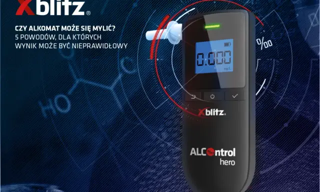 Elektroniczny alkoholomierz Xblitz. Dowiedz się, jak używać, by uniknąć błędnych wyników.