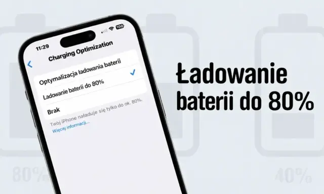 Jak ładować telefon, by bateria dłużej służyła? Ustaw optymalizację ładowania do 80%.