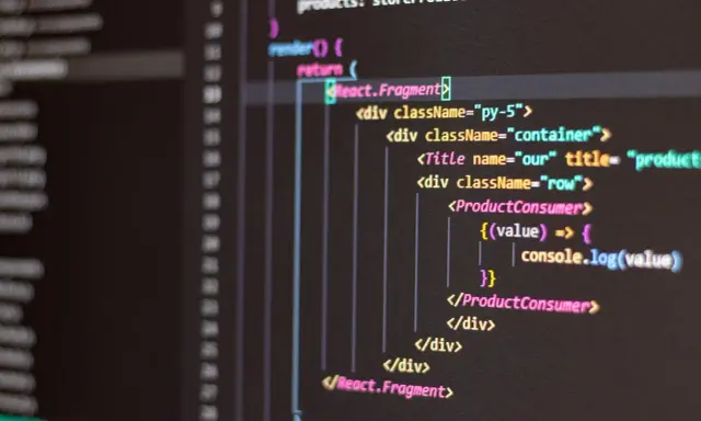 Gotowe skrypty JavaScript w React. Fragment renderuje listę produktów, każdy z konsolą logującą wartość.