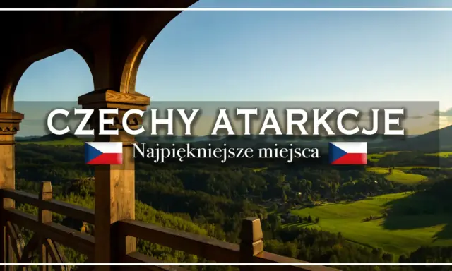 Widok z drewnianej altany na zielone wzgórza Czech. Gdzie jechać? Najpiękniejsze miejsca czekają!