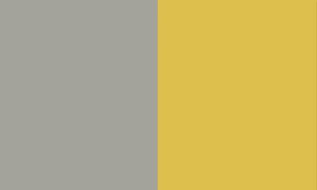 Un campo grigio e uno giallo si incontrano, creando un contrasto vibrante. Che colore esce da questa unione?