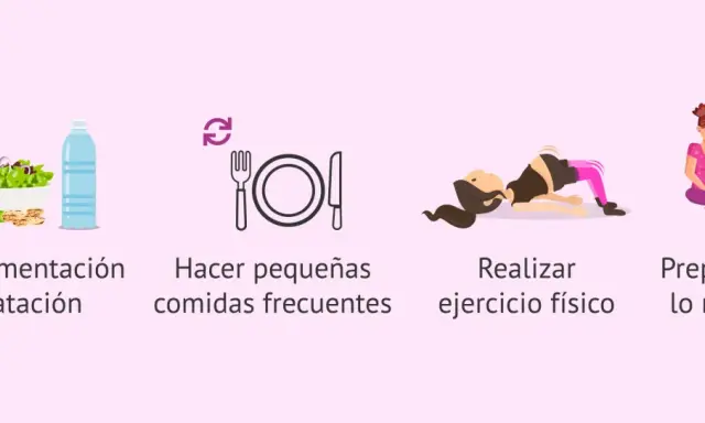 Consejos para la semana 36 de embarazo: cuidar alimentación, comer frecuente, ejercicio y preparar todo.