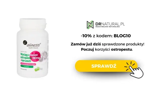 Suplement diety z ostropestem plamistym i karczochem. Poczuj korzyści ostropestu, minimalizując potencjalne skutki uboczne. Zamów z rabatem!