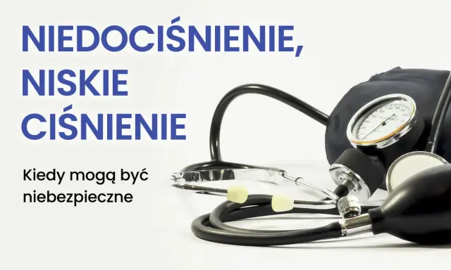 Niskie ciśnienie i wysoki puls mogą być niebezpieczne. Stetoskop i ciśnieniomierz na białym tle.