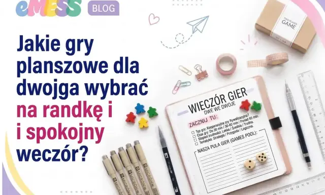 Gry planszowe dla dwojga na randkę i spokojny wieczór? Zastanawiasz się, co byś wolał? Kolorowe pionki, notes i kostki czekają na wspólną grę.